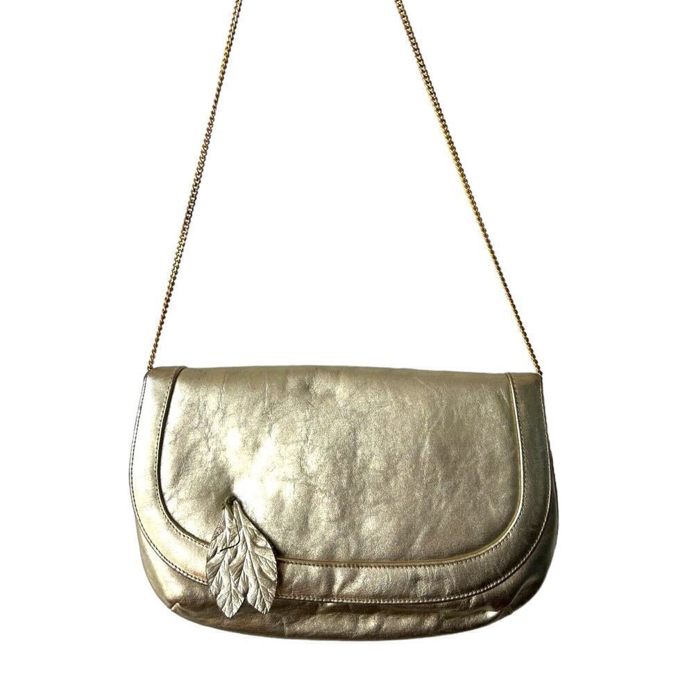 Vintage Morris Moskowitz Gold Evening Purse Chain Art Deco Metallic